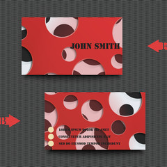 Business card template abstract background.
