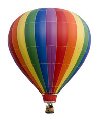 Naklejka premium Hot Air Balloon Against White