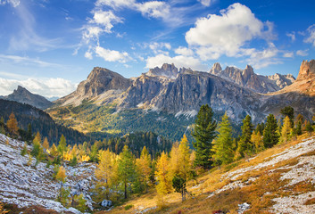 Mount Lagazuoi, Falyarego path, Dolomites - 71290432