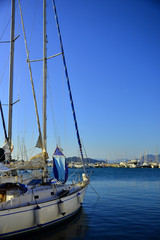 Obraz premium Greek Islands port