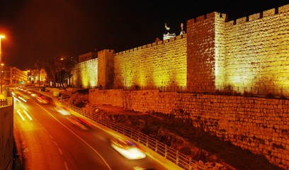 Walls of Ancient City, Jerusalem, Israel