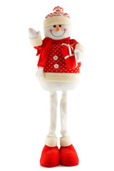 Snowman isolated on white