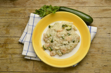 Risotto zucchini e gamberetti Cucina italiana Expo Milano 2015