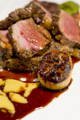 Meats - Roasted Lamb With Mint Couscous And Spiced Lamb Jus