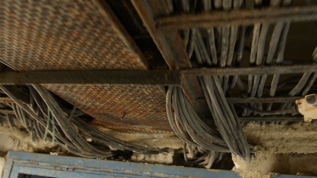 Industrial interior with cables