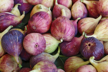 Fresh figs at a farmers market in Southern California.