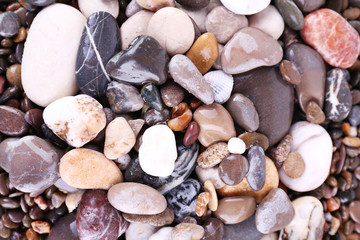Sea stones as background