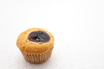 blueberry Muffin on a white background