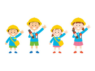 園児（入園・卒園）_イラスト