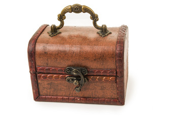 vintage wooden treasure chest toy