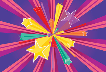 Fototapeta premium Stars Explosions
