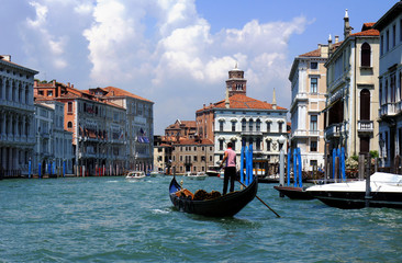 Fototapeta na wymiar Famous Canal Grande in Venice, Italy