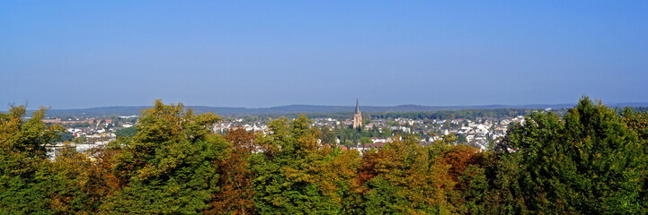 SIEGBURG ( bei Bonn ) - Stadtpanorama