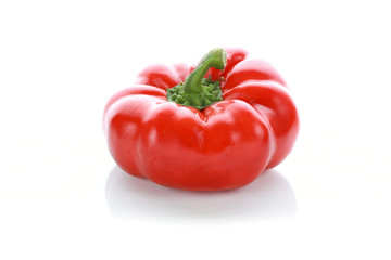 pepper on white background