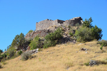 Армения, крепость Смбатаберд высоко в горах, 5 век