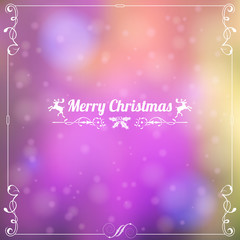 Retro Christmas Frame