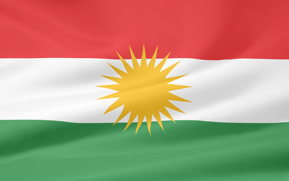 Flagge der Kurden