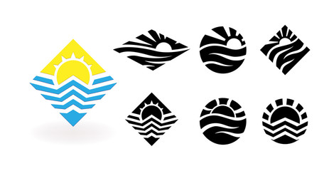 Travel vector logo design template.