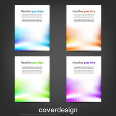 Set of business flyer, corporate banner or cover design 