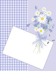 tablecloth and flowers