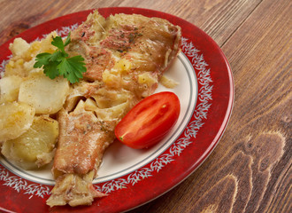 Baked red grouper