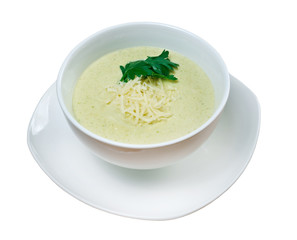 cream soup with zucchini