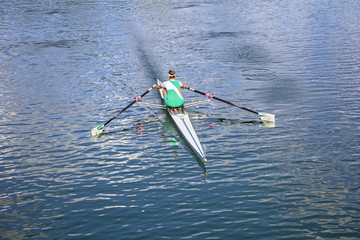 Women Rower in a boat