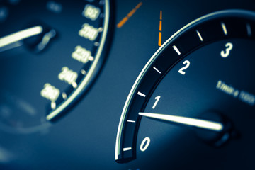 Tachometer detail