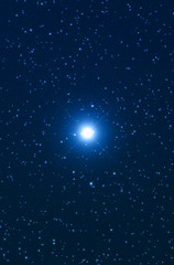 Star as seen through a telescope.