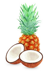 pineapple and coconut