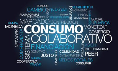 Consumo colaborativo economía colaborativa comercio palavras