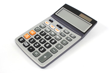 Calculator on a White Background