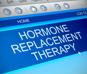 Hormone replacement therapy concept.