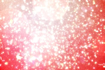 Shimmering light design on red