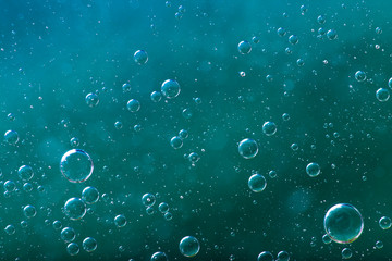 Abstract circular patterns in water.