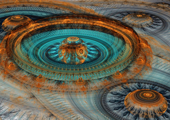 3D rendered mechanical background