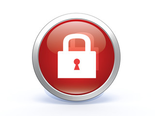 protect circular icon on white background