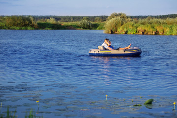 couple in the boat
