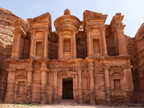 Largest monument in Petra, Monastery (ad Deir)