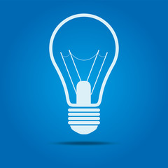 bulb icon with shadow