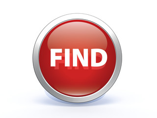 find circular icon on white background