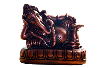 Ganesha or Ganesh figure cooper color