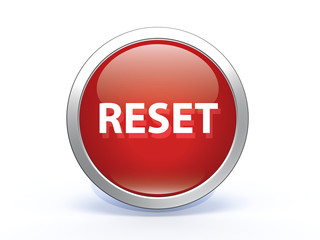 reset circular icon on white background