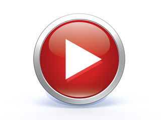 play circular icon on white background
