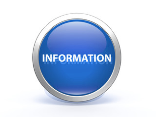 information circular icon on white background
