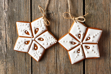 Christmas homemade gingerbread cookies