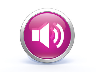 volume circular icon on white background
