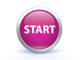 start circular icon on white background