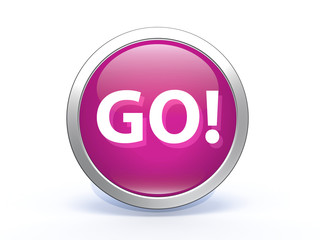 go circular icon on white background