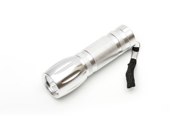 Flashlight on the white background